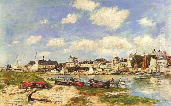 Trouville 1864 Oil Painting by Eugene Boudin