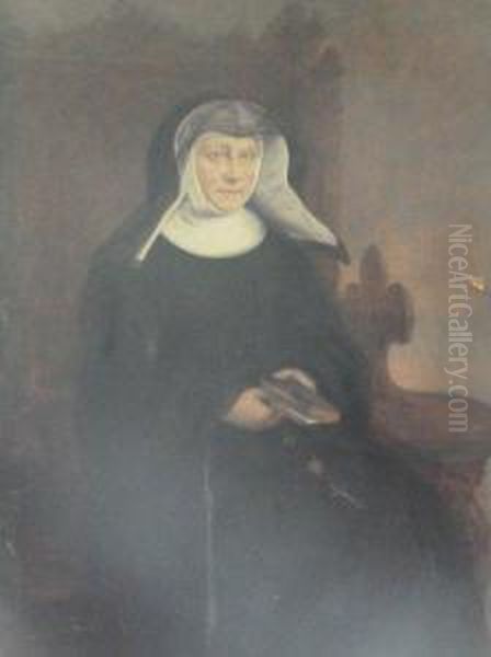 The Abbess Of Taunton Oil Painting by John Alfred Vinter