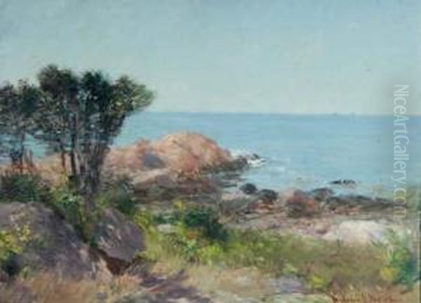 Coastal Scene Oil Painting by Frederick Porter Vinton