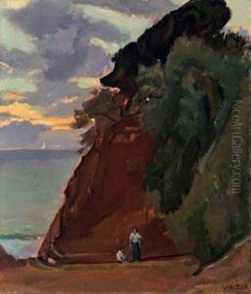 Le Cinque Terre Oil Painting by Giulio Cesare Vinzio