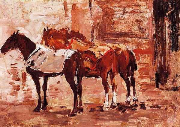 Norman Trotters Oil Painting by Eugene Boudin