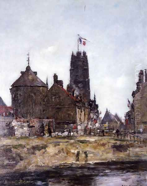 Dunkirk, Festival Day Oil Painting by Eugene Boudin