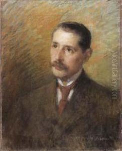 Ritratto D'uomo Oil Painting by Adolfo A. Ferraguti Visconti