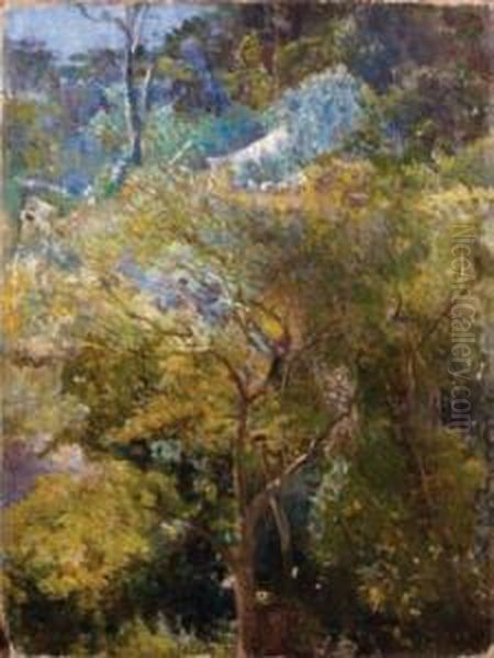 Le Jardin Tropical Oil Painting by Eliseo Visconti