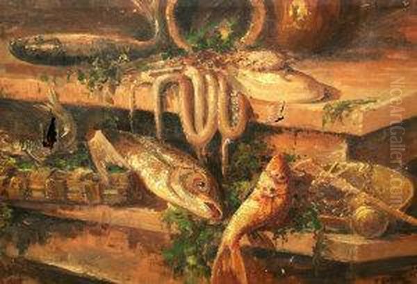 Natura Morta Oil Painting by Wilhelm A. Vita