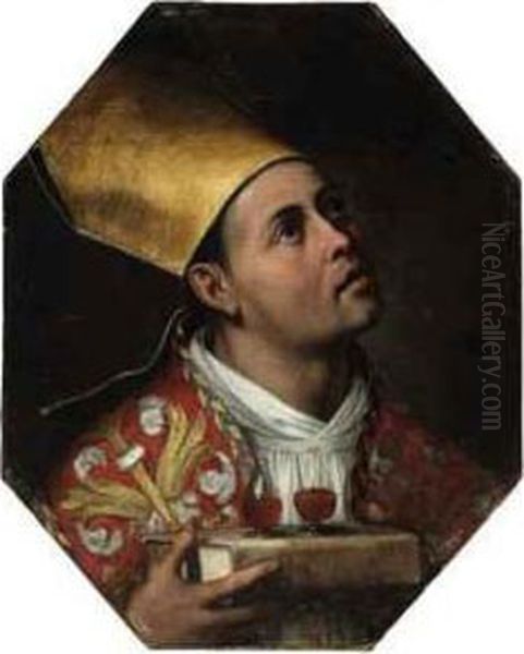 Saint Januarius Oil Painting by Filippo Vitale