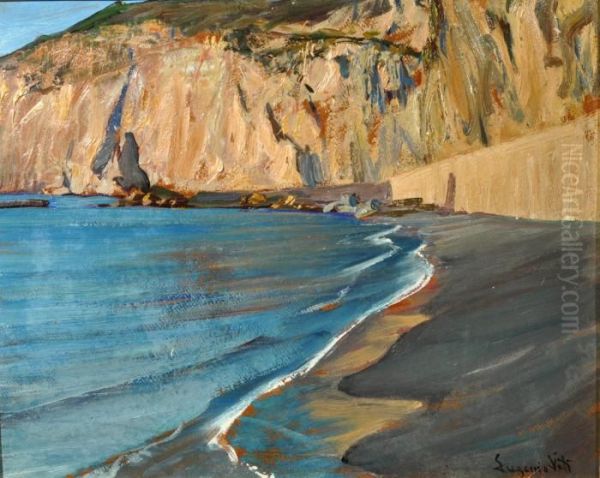 Marina Di Sorrento Oil Painting by Eugenio Viti