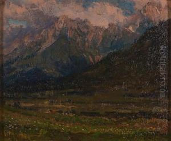 Paesaggio Montano Oil Painting by Carlo Vittori