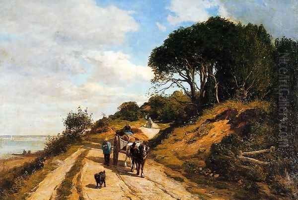 The Road from Trouville to Honfleur Oil Painting by Eugene Boudin