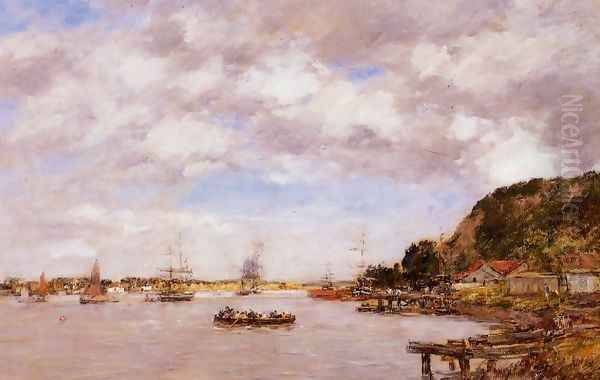 Bordeaux, la Cargonne a Larmont Oil Painting by Eugene Boudin