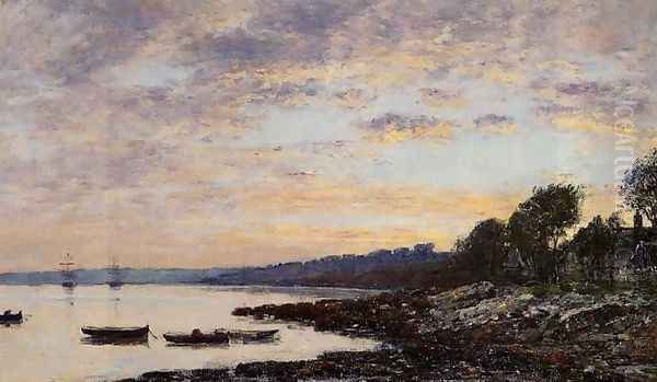 Brest, the Harbor I Oil Painting by Eugene Boudin