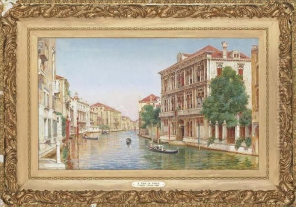 Palazzo Vendramin-calergi, The Grand Canal, Venice Oil Painting by John Comley Vivian