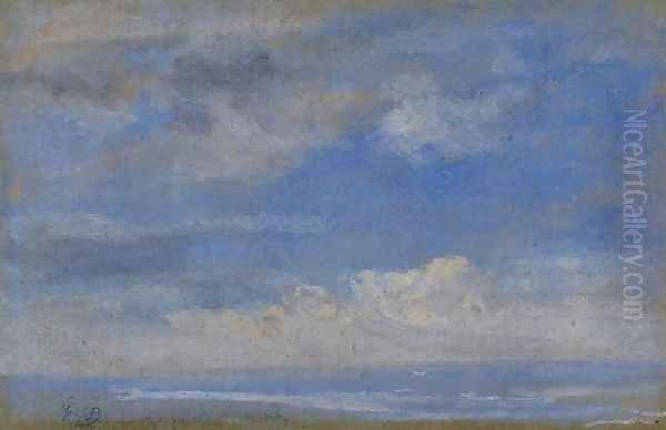 Clouds Oil Painting by Eugene Boudin