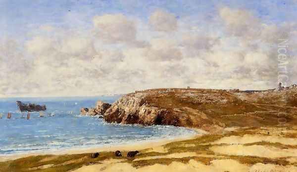 Camaret, le Toulinguet I Oil Painting by Eugene Boudin