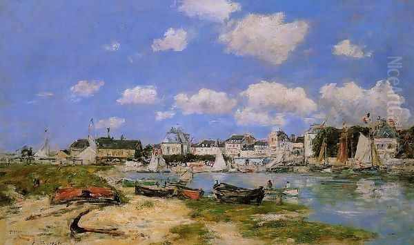 Trouville III Oil Painting by Eugene Boudin