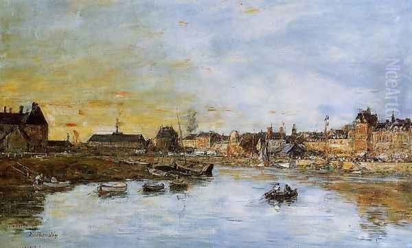 Trouville, the Port I Oil Painting by Eugene Boudin