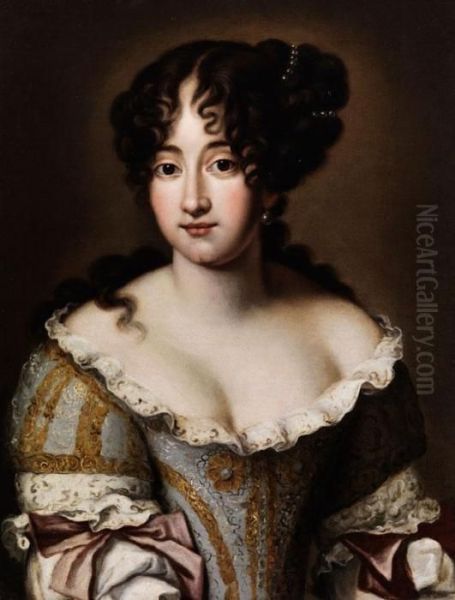 Portrait Einer Jungen Adeligen Dame Oil Painting by Jacob Ferdinand Voet