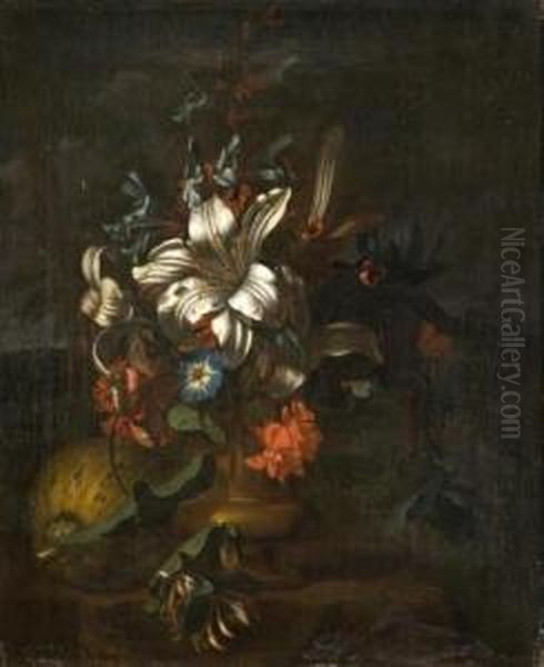 Vase De Fleurs Oil Painting by Karel Borchaert Voet