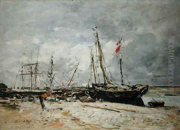 Le Crotay 1891 Oil Painting by Eugene Boudin