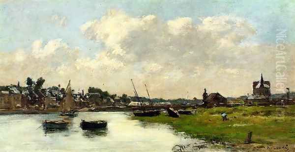 The Port of Trouville III Oil Painting by Eugene Boudin