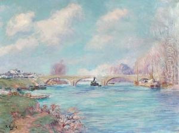 Le Pont Oil Painting by Paul Vogler