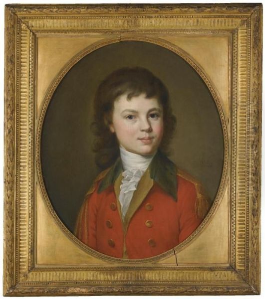 A Portrait Of Count Paul Alexandrovich Stroganoff, Aged 15 Oil Painting by Jean Louis Voille