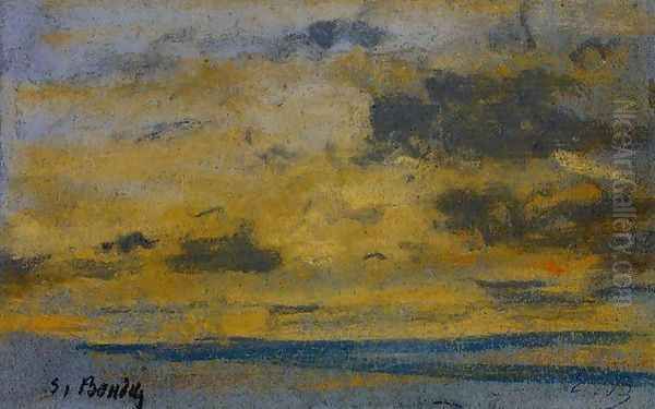 Seascape I Oil Painting by Eugene Boudin