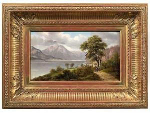 Grutli Am Vierwaldstattersee. Oil Painting by Raimund Volanek