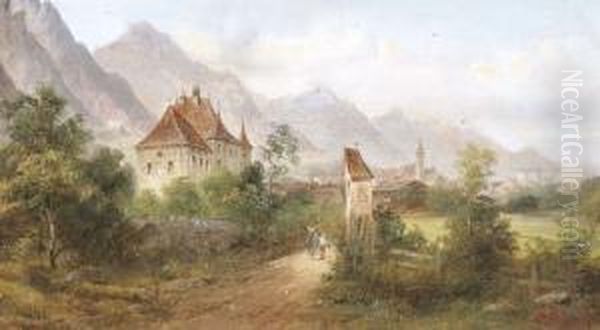 Saalfelden Tirol Oil Painting by Raimund Volanek