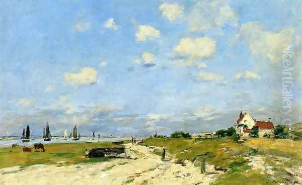 The Dunes at Etaples Oil Painting by Eugene Boudin