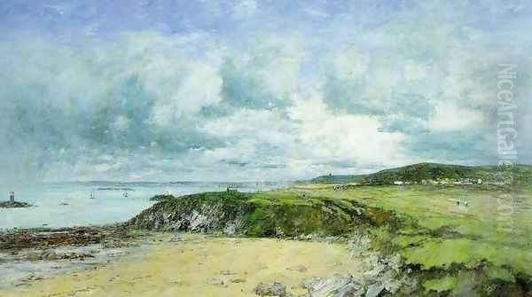 The Coast of Portrieux Oil Painting by Eugene Boudin