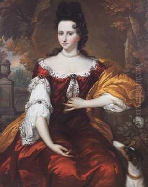 Portrait Of A Lady Oil Painting by Johannes Vollevens I