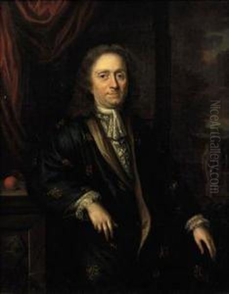 Portrait Of Bernardt De Moor Oil Painting by Johannes Vollevens I