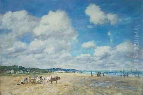 Deauville Oil Painting by Eugene Boudin