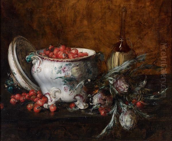 Nature Morte Oil Painting by Antoine Vollon