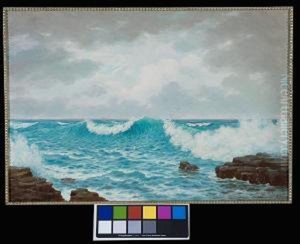 Seascape Oil Painting by Jan Ernst Abraham Volschenk