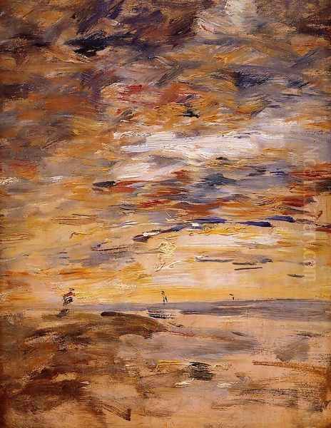 Sky at Sunset Oil Painting by Eugene Boudin