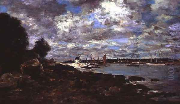 Plougastel-Daoulas Oil Painting by Eugene Boudin