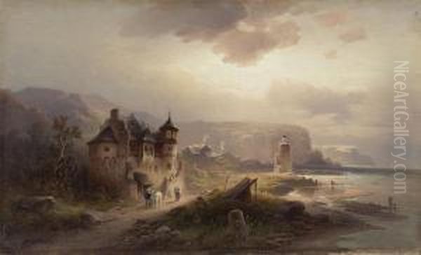 Kustenlandschaft Oil Painting by Nicolai Von Astudin