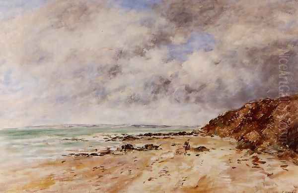 Hennequeville, near Trouville Oil Painting by Eugene Boudin