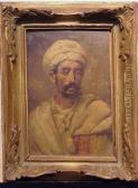 Portrait Of An Arab Oil Painting by Else Von Beck