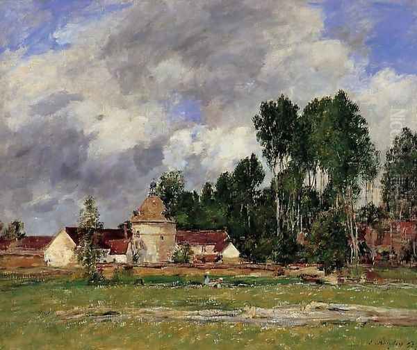 Oisieme, Landscape near Chartres Oil Painting by Eugene Boudin