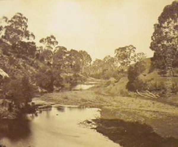 River Werribee Below Maddingly by Richard Von Below