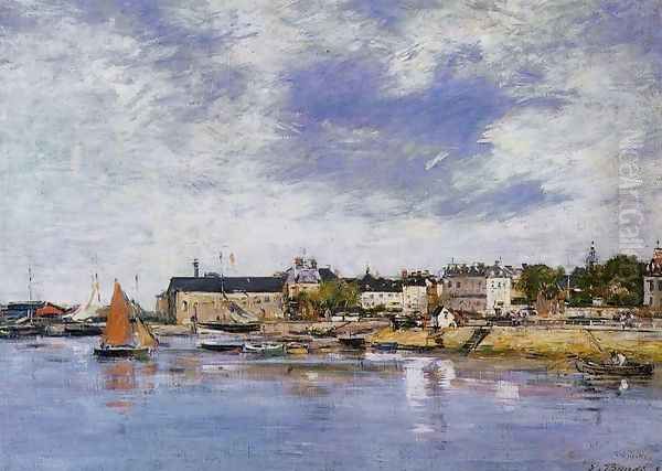 Trouville, the Port III Oil Painting by Eugene Boudin