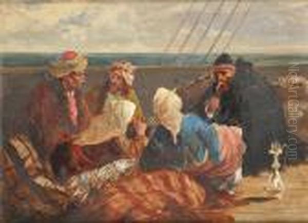 Navigating The Black Sea Oil Painting by Joseph I Von Berres