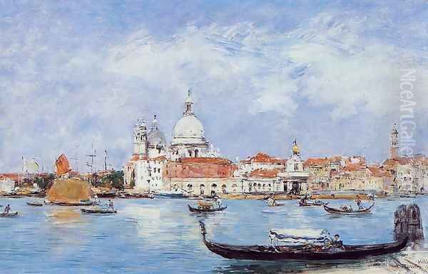 Venice, View from the Grand Canal Oil Painting by Eugene Boudin