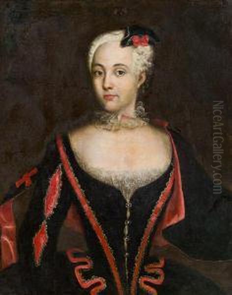 Elisabeth Christine Von Braunschweig-bevern Oil Painting by Elisabeth Christine Von Braunschweig Bevern