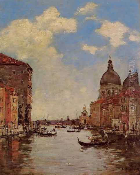 Venice, the Canal de la Gandara Oil Painting by Eugene Boudin