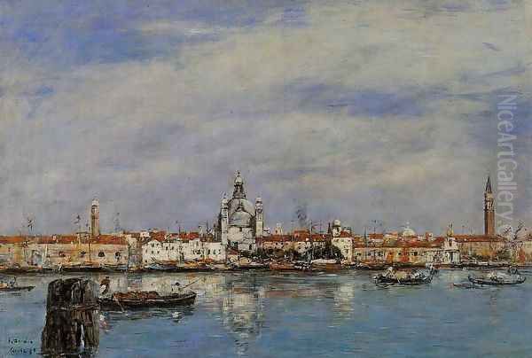 Venice, the Grand Canal Oil Painting by Eugene Boudin