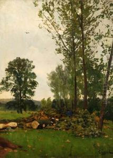 Holzschlag Oil Painting by Gilbert Von Canal